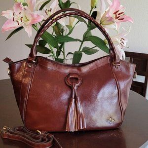 PATRICIA NASH Ellington Large Shoulder bag Leather Travel Satchel